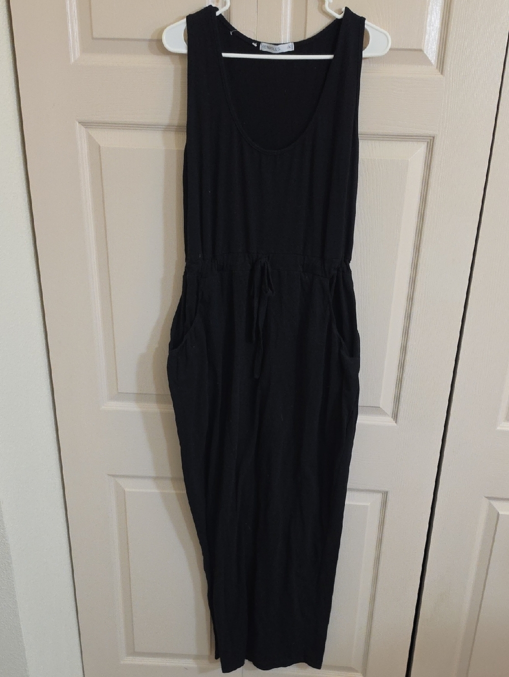 Rebdolls Black Sleeveless Maxi with Drawstring Waist